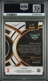 2024 Panini Select WNBA Sevgi Uzun #177 Orange Prizm Rookie RC /125 PSA 10